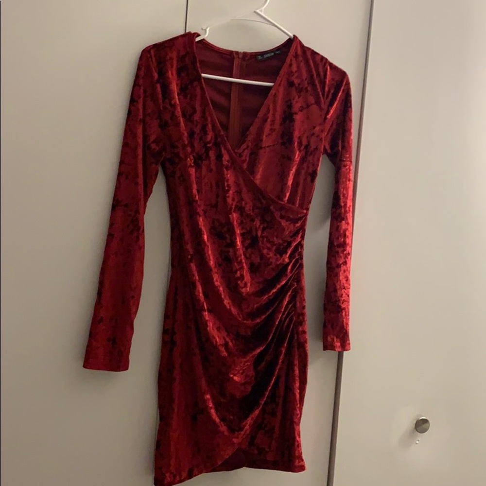 SHEIN Maroon Dress